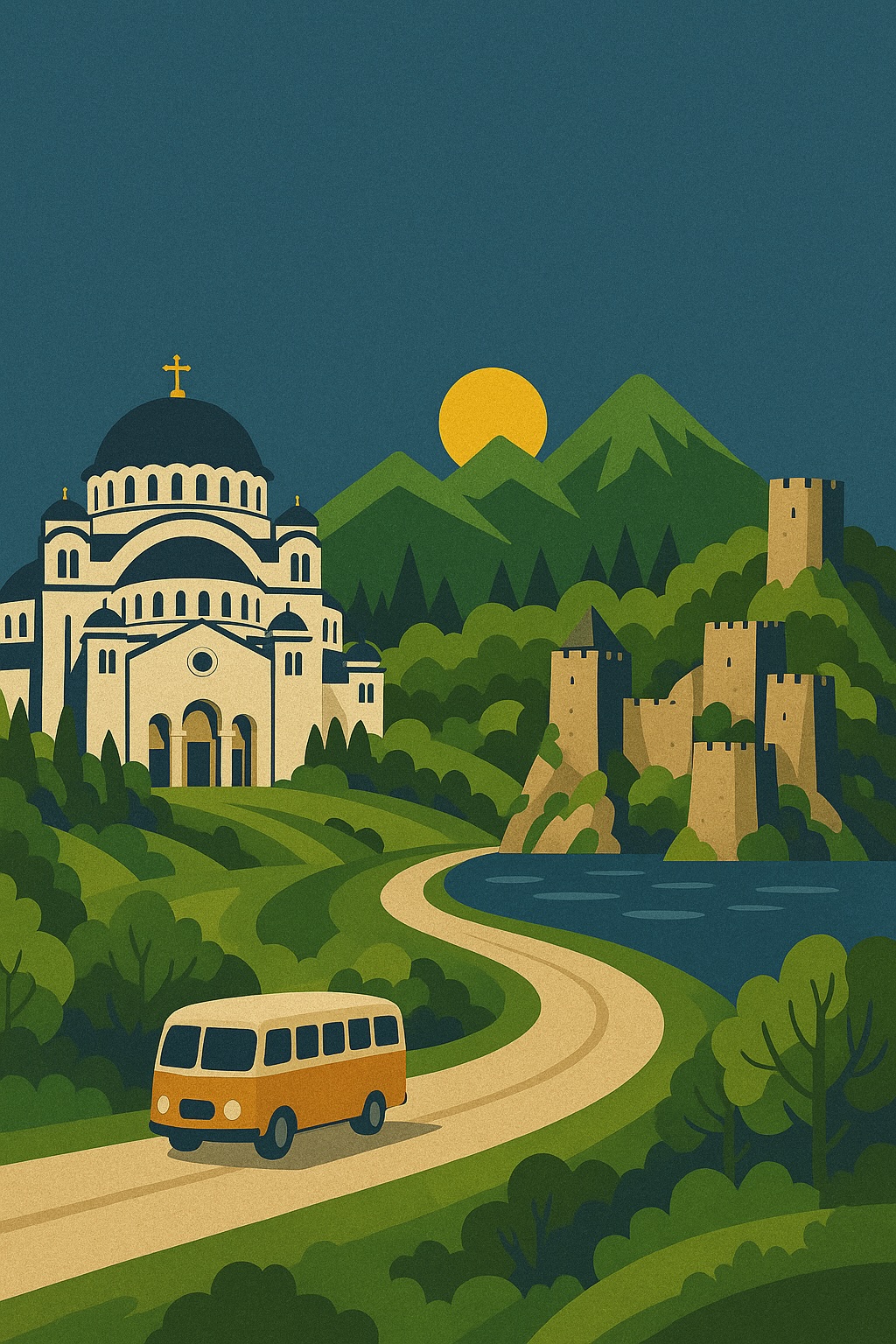 Serbia travel banner